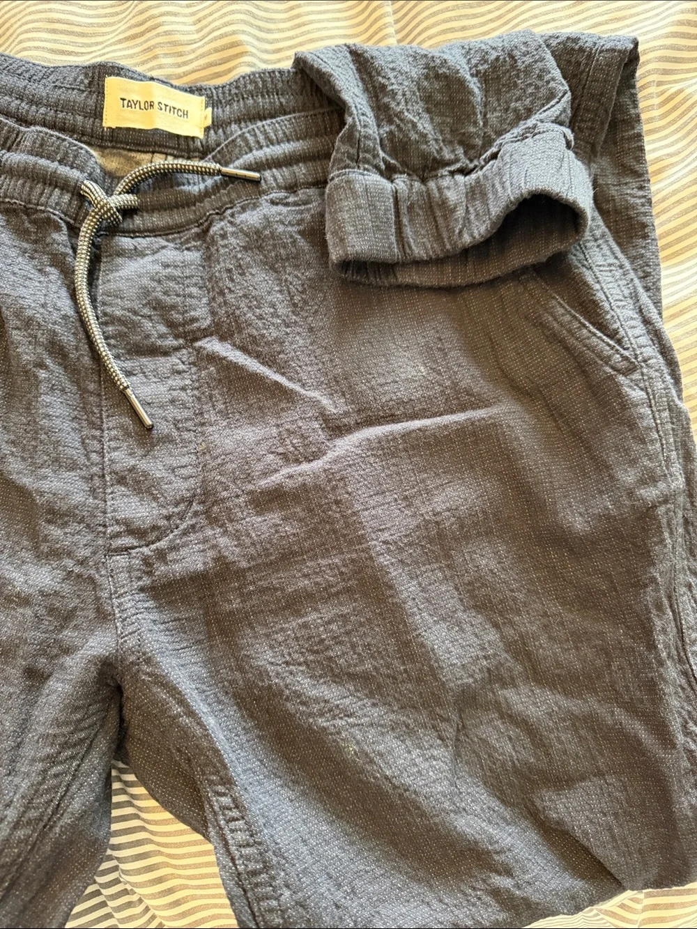 Taylor Stitch Apres Ski Blue Gray Jogger pants